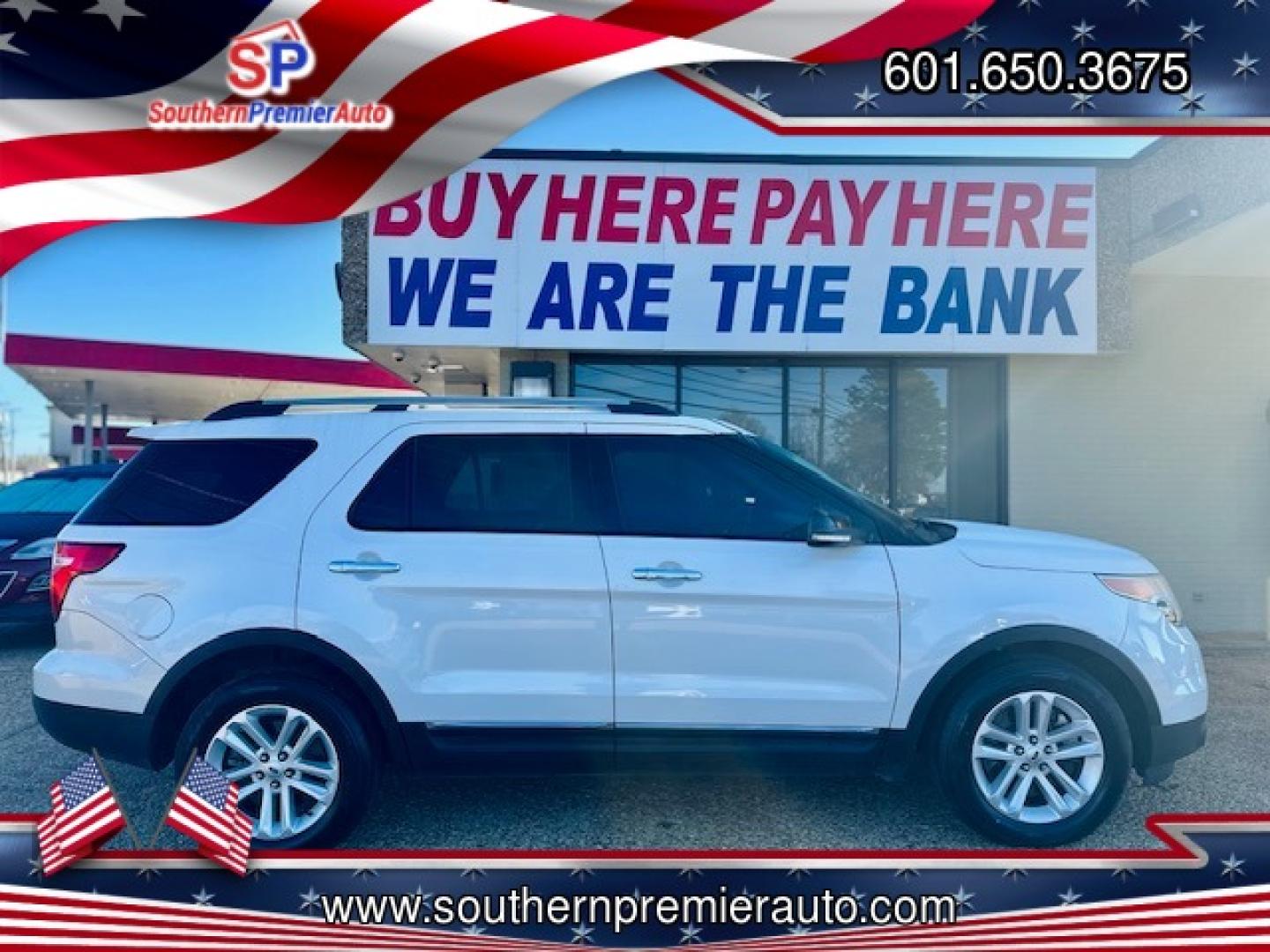 2014 WHITE FORD EXPLORER XLT (1FM5K7D80EG) , located at 922 W. Beacon St., Philadelphia, MS, 39350, (601) 650-3675, 32.770447, -89.127151 - Photo#6